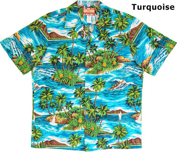 Pineapple Palm Island Men's Hawaiian Shirt