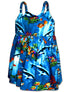 Dolphin Angelfish Girl's Hawaiian Flared Dress