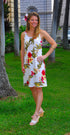 Floral Attraction Women's Bias Cut Slimming Hawaiian Dress