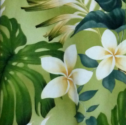 Frangipani Monstera Fern Girl's 2pc Hawaiian Cabana Set