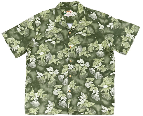 Paradise Found Men's Ohia Lehua Hawaiian Shirt