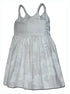 Elegant Tropical White Girl's Hawaiian Flared Dress