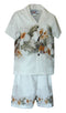 Tropical Hibiscus Garden Boy's 2pc Hawaiian Cabana Set