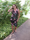 Flamingo Lagoon Women's Short Tank Flared Hawaiian Dress