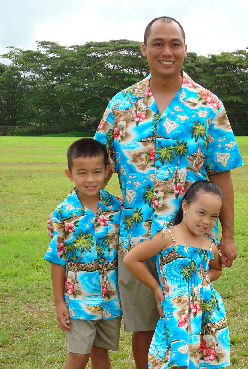 Island Hibiscus Watercolor Hawaiian Shirt