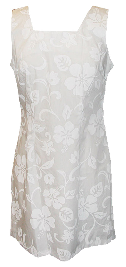 Classic Hibiscus Women's A-Line Hawaiian Short Tank Dress