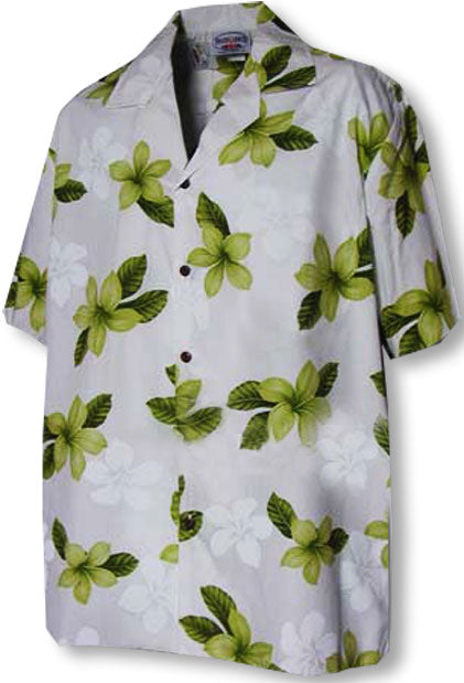Single Tone Plumeria Boy's Hawaiian Shirt