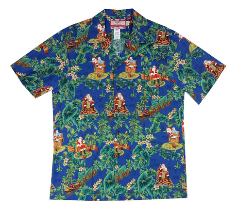 Santa's Christmas List Men's Hawaiian Shirt