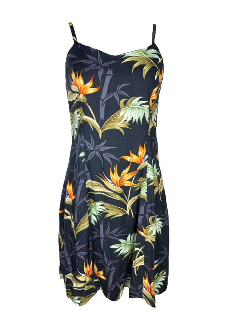 Bamboo Paradise Women's Princess Seam Flared Hawaiian Dress