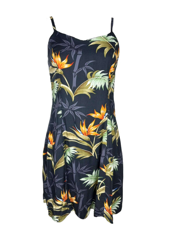 Bamboo Paradise Women's Princess Seam Flared Hawaiian Dress