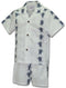 Vertical Honu Turtle Panel Boy's 2pc Hawaiian Cabana Set