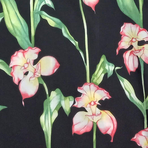 Paradise Found Men's Orchid Panel Hawaiian Shirt