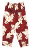 Pacific Legend Womens S to XXL Plumeria Hibiscus Feather Fern Capri Pants