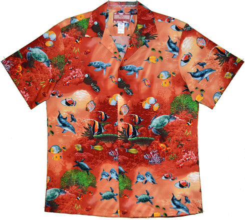 Maui Reef Life Men's Hawaiian Shirt