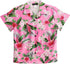 RJC White Plumeria Red Hibiscus Women's Hawaiian Camp Shirt – Rayon, Made in Hawaii