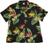 RJC Bird of Paradise Display Women's Hawaiian Camp Shirt – Rayon, Made in Hawaii
