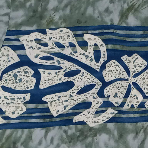 Paradise Found Men's Hibiscus Chest Band Hawaiian Shirt