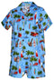 Woodie Surfboard Outing Boy's 2pc Hawaiian Cabana Set