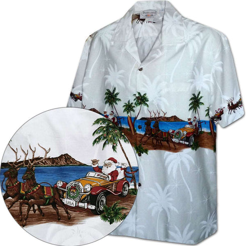 Christmas Woody Santa Men's Hawaiian Shirt