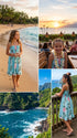 Paradise Lei Panel Girls Hawaiian Smocked Dress