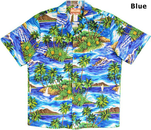 Pineapple Palm Island Men's Hawaiian Shirt
