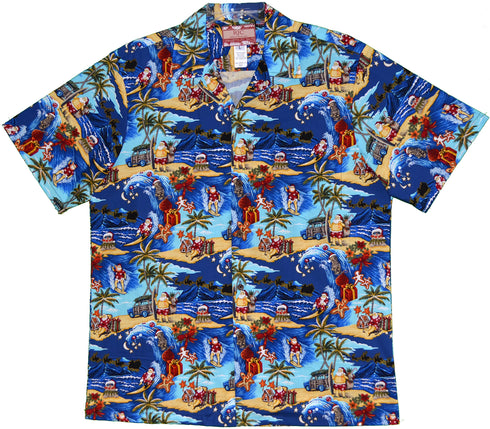 Santa's Christmas Break Men's Hawaiian Shirt