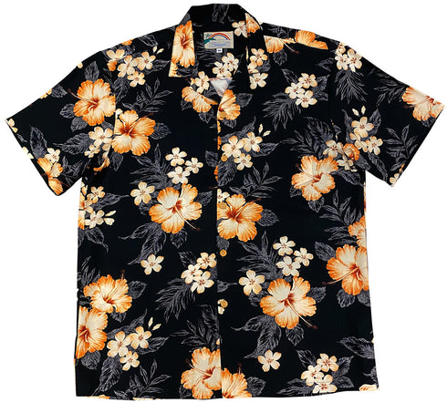 Paradise Found Men's Hibiscus Garden Hawaiian Shirt