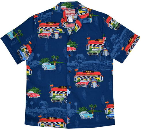 Mel's Diner Drive In Men's Hawaiian Shirt