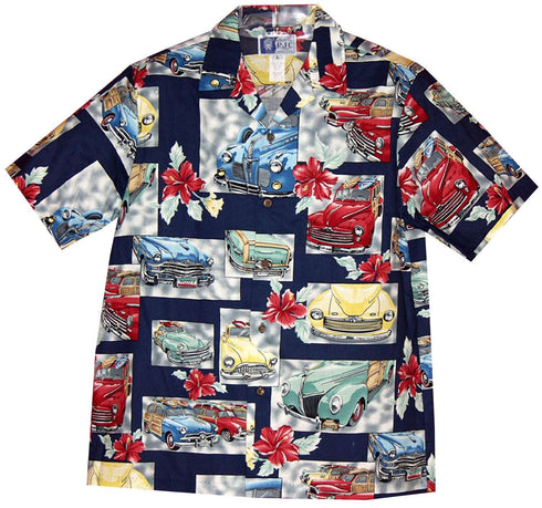 Classic Vintage Woodie Men's Hawaiian Shirt