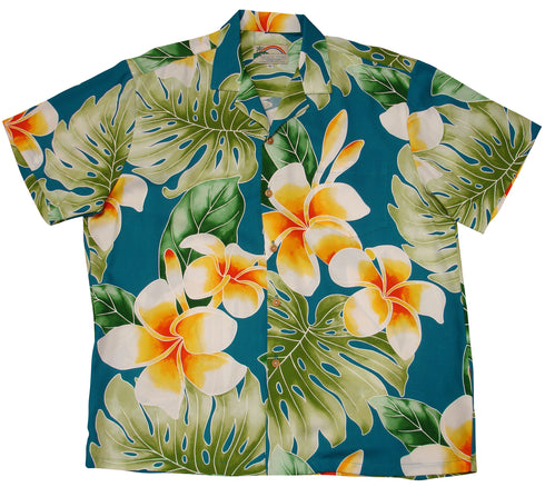 Paradise Found Men's Plumeria Beauty Hawaiian Shirt