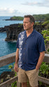 Paradise Found Men's Hibiscus Panel Hawaiian Shirt, view 6 of 12