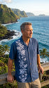 Paradise Found Men's Hibiscus Panel Hawaiian Shirt, view 3 of 12