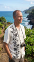 Paradise Found Men's Hibiscus Panel Hawaiian Shirt, view 8 of 12
