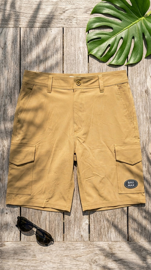 Go Barefoot Men's AM/PM 8-Way Octo Stretch Cargo Shorts – Limited Edition