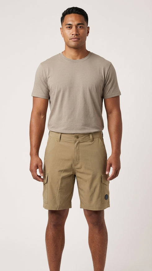 Go Barefoot Men's AM/PM 8-Way Octo Stretch Cargo Shorts – Limited Edition