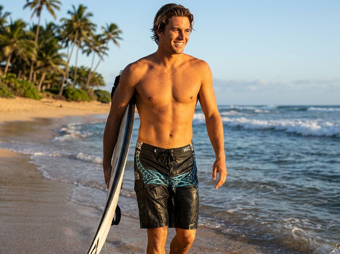 HIC 21" Kanaha 8-Way Octo Stretch Men's Board Shorts – Quick Dry Performance Board Shorts