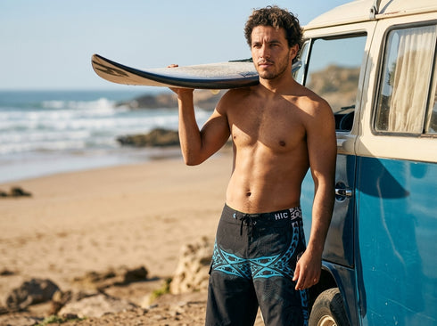 HIC 21" Kanaha 8-Way Octo Stretch Men's Board Shorts – Quick Dry Performance Board Shorts