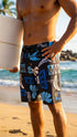 Hawaiian Island Creations HIC 19" Mahi Mahi Palms 8 Way Stretch Boardshorts