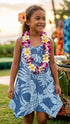 Hala Pineapples Hawaiian Girls Scarf Hem Dress