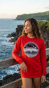 Surfers Hawaii Island Long Sleeve Tee Shirt – 100% Cotton, Screen Printed in Hawaii | RJC