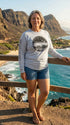 Surfers Hawaii Island Long Sleeve Tee Shirt – 100% Cotton, Screen Printed in Hawaii | RJC