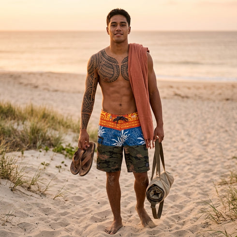 HIC 20" UA Huka 8-Way Octo Stretch Men's Board Shorts – Limited Edition