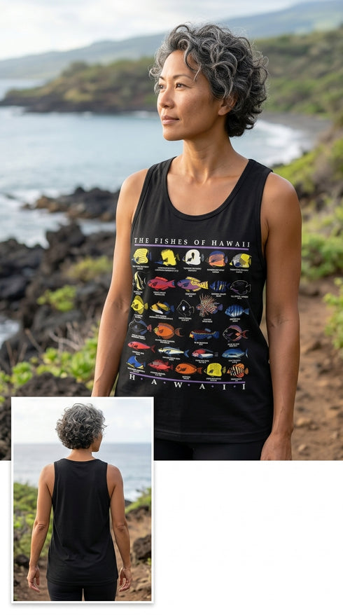 RJC Unisex Fishes of Hawaii Tank Top