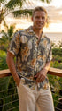 Tigers Faded Men's Classic Hawaiian Shirt (Regular Size)