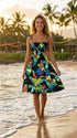 Women's Smocked Tube Dress – Jungle Parrot Print