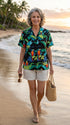 Jungle Parrot Women's Hawaiian Camp Shirt