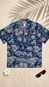 Woodcut Polynesian Island Men's Hawaiian Shirt