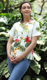 Tropical Summer HIbiscus Women's Hawaiian Camp Shirt