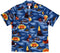 Volcano Outrigger at Sea Men's Hawaiian Shirt