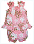 Pastel Baby Plumeria Girl's 2pc Hawaiian Cabana Set